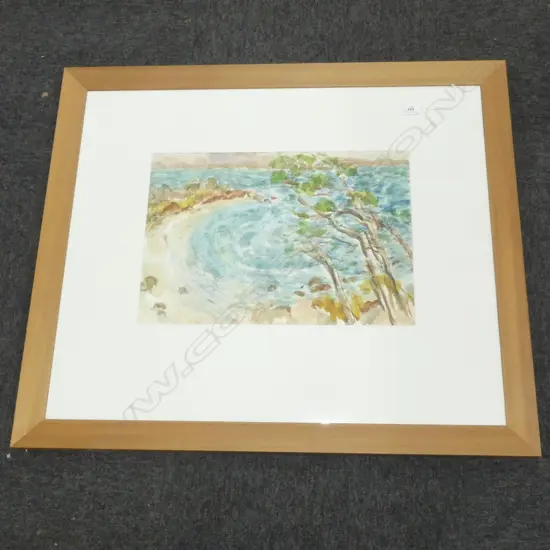 RICHARD CHRISP 'RINGS BEACH, COROMANDEL' WC '98 345x495mm