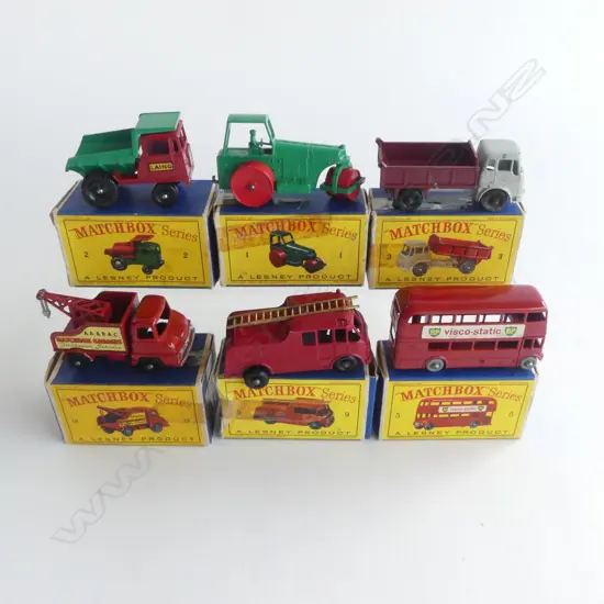 6 MINT & BOXED MATCHBOX TOYS NUMBERS 1 2 3 5 9 & 13