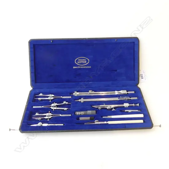 ORIGINAL LOTTER CASED DRAFTING SET