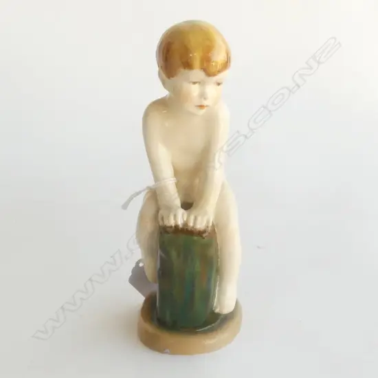 ROYAL WORCESTER OF YOUNG BOY AS 'SEA URCHIN’ MODELLED BY MARGARET JANE?, H.170mm