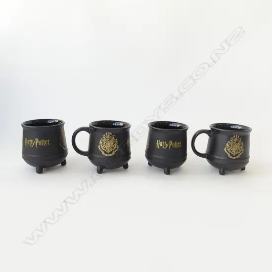 4 HARRY POTTER CAULDRON MUGS H.110mm