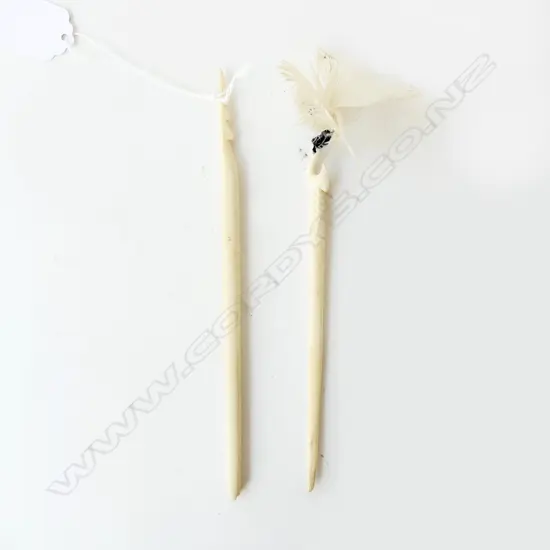 2 IVORY HAIRPINS