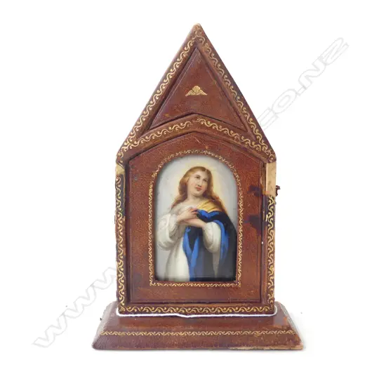 HANDPAINTED MINIATURE OF THE MADONNA