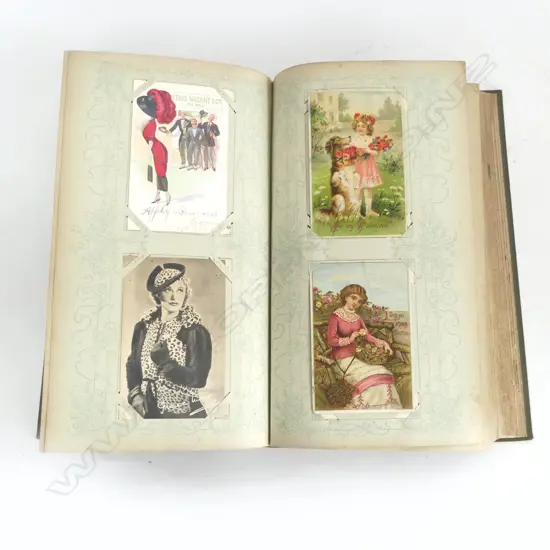 POSTCARD ALBUM; ASST. CONTENTS