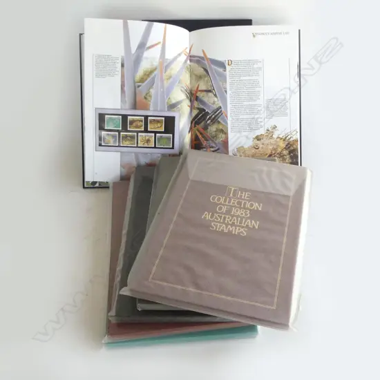 6 X AUSTRALIAN STAMP COLLECTION YEAR SETS 1980"s & 90's