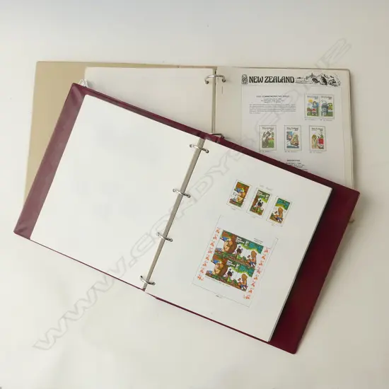 2 NZ STAMP ALBUMS MAINLY DECIMAL INCL. 1960 CENTENNIAL, SOME EARLY PICTORIALS ETC 