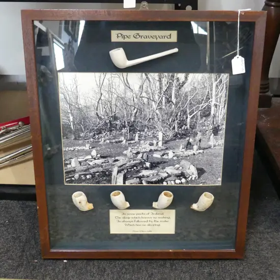 IRISH PIPE GRAVEYARD DISPLAY 475X420mm