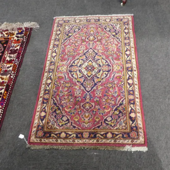 HAND KNOTTED WOOL PILE RUG 1300x780mm