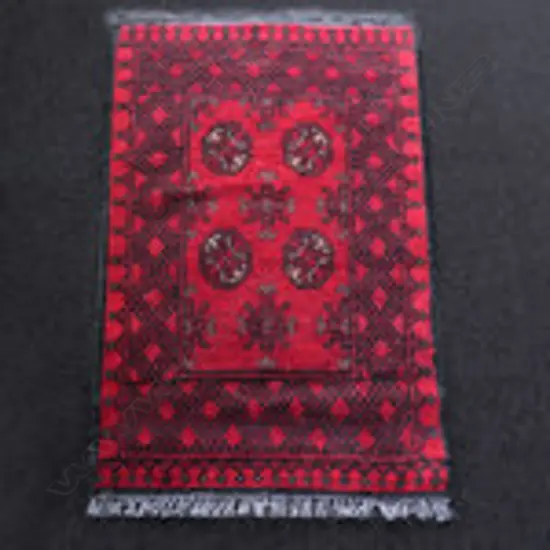 HANDKNOTTED ALL WOOL TURKMAN RUG, 1160 x 800mm