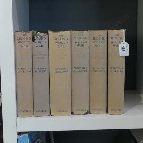 SET OF 6 1st ed. CHURCHILLS THE SECOND WORLD WAR