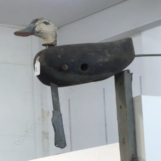 ARTICULATED WOODEN DUCK DECOY H.1050mm