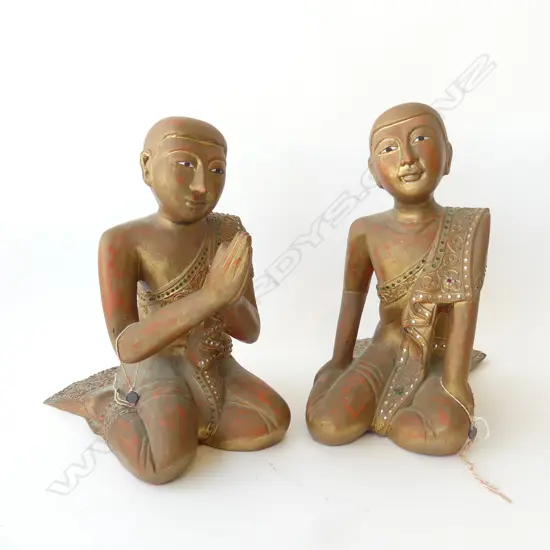 PR ORIENTAL GOLD PAINTED FIGURES H.350mm