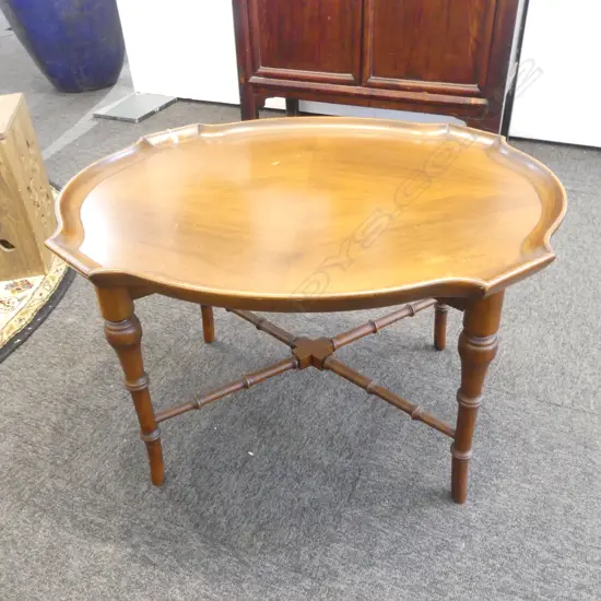 MAHOGANY SIDE TABLE 740x590x475mm