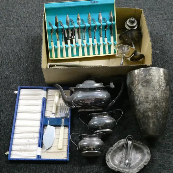 COLLECTION OF EP & BOXED CUTLERY