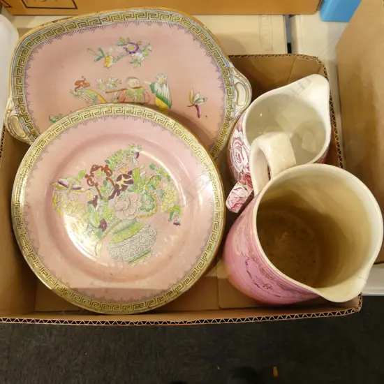 BOX OF VICT CHINA ETC