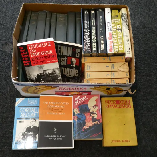 RUSSIAN BIOGRAPHIES INCL. 12 VOL. SET, LENINS WORKS