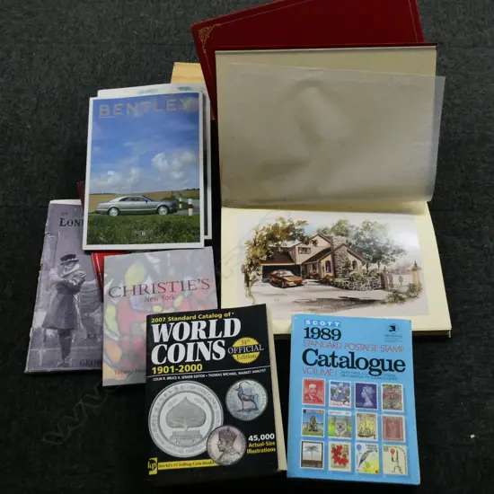 ASSORTED CATALOGUES - stamps/Christies etc