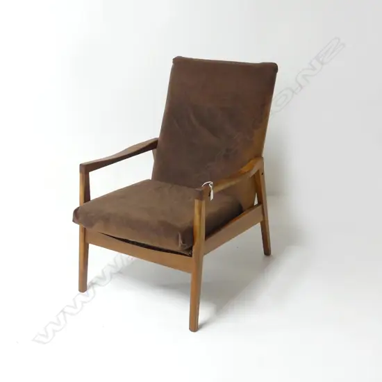 AIREST (NZ) OCCASIONAL CHAIR 1970's with maker's label.