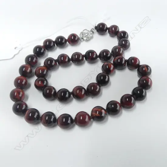 RED TIGER EYE NECKLACE