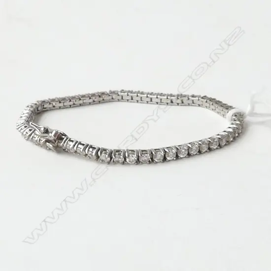 925 SILVER & CZ TENNIS BRACELET