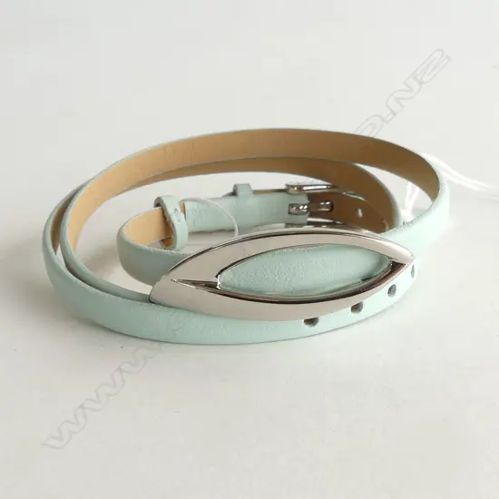 NEW SKAGEN BRACELET, PALE BLUE TRIPLE WRAP 