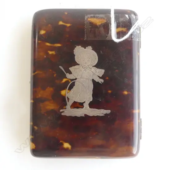 TORTOISESHELL CARD CASE 105x80mm