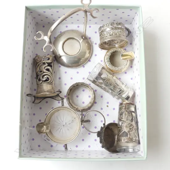 9 PCES ASST. SILVER, SOME WEIGHTED