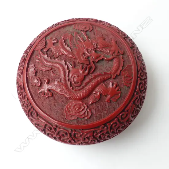 CINNABAR CONTAINER 150mm dia