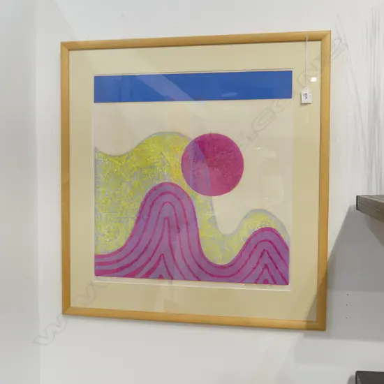 MARY ANSELL, ABSTRACT SCREEN PRINT 4/25 '73 515x490mm