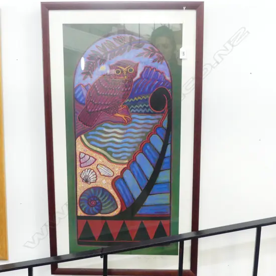 KAYE HERRICK 'MOREPORK WITH CASTLE ROCK' PRINT 95/500 740x360mm