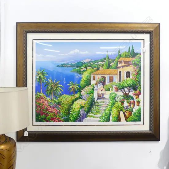 ALEX PAUKER 'BAYSIDE VILLA' SERIAGRAPH 1/400 700x910mm