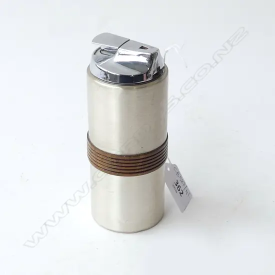 800 SILVER RONSON FLINT TABLE LIGHTER H.135mm