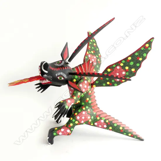 MEXICAN ALEBRIJIE DRAGON DREAM CREATURE brightly painted H.300mm