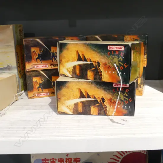 6 MATCHBOX 'MODELS OF YESTERYEAR' FIRE ENGINES, BOXED