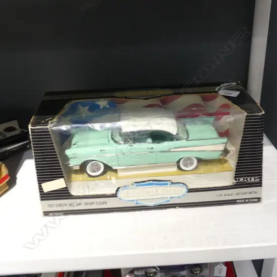 MINT & BOXED AMERICAN MUSCLE 1957 CHEV L370MM