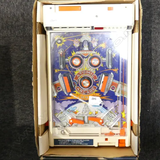 ATOMIC ARCADE PIN BALL GAME IN ORIG. BOX 400x235mm