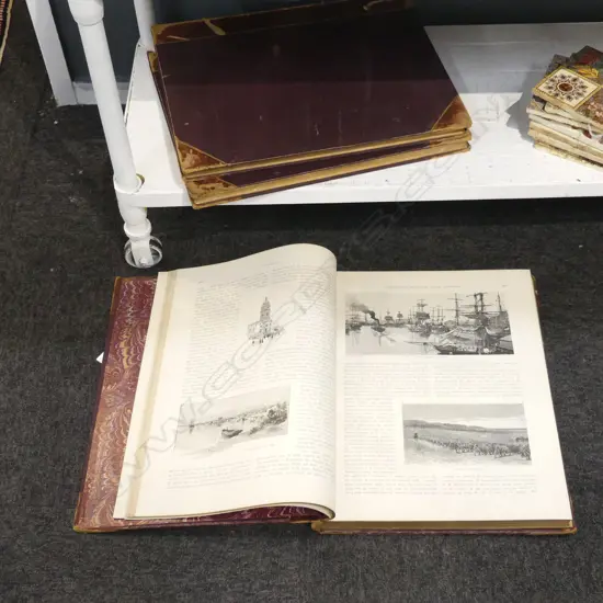 3  LATE 19thC VOLS. PICTURESQUE ATLAS OF AUSTRALASIA