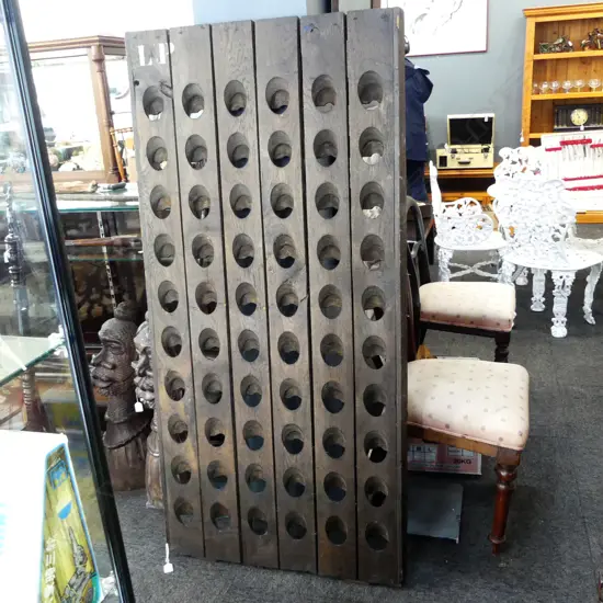 OLD FRENCH WOODEN (OAK) CHAMPAGNE SINGLE RIDDLING RACK 730x1500mm