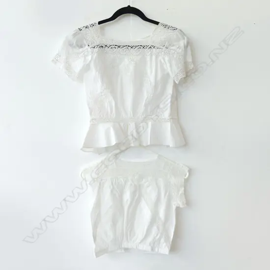 2 VICTORIAN LACE CAMISOLES