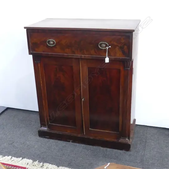 ANTIQUE MAHOGANY CHIFFONIER 810x405x985mm unusually small proportions