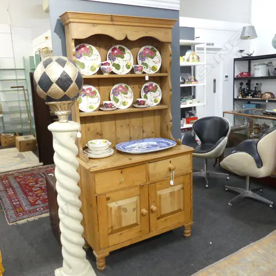 2 PART PINE DRESSER (KNOB MISSING) 950x450x1940mm