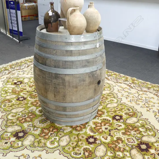 WOODEN WINE BARREL H.880mm, 650mm dia