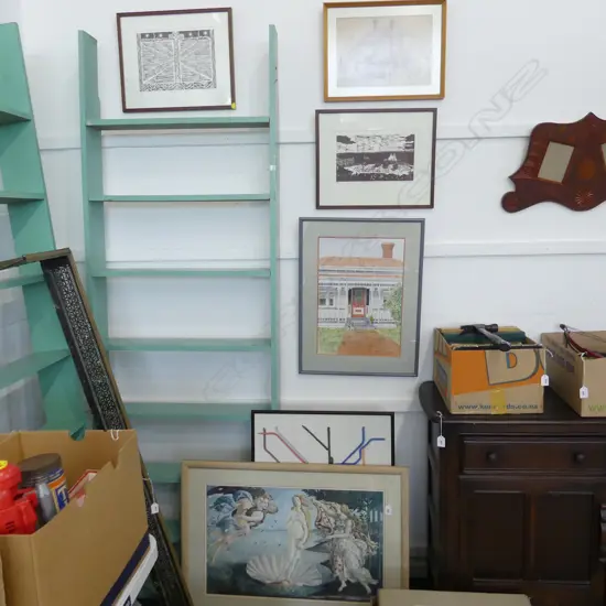 6 ASST. ARTWORKS INCL. BOTTICELLI BIRTH OF VENUS 405x650mm, JAN MILLER VILLA WC 460x320mm, TATE GALLERY 'TUBE' ETC