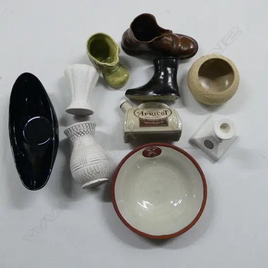 ASST. STUDIO POTTERY; TEMUKA BOOTS ETC