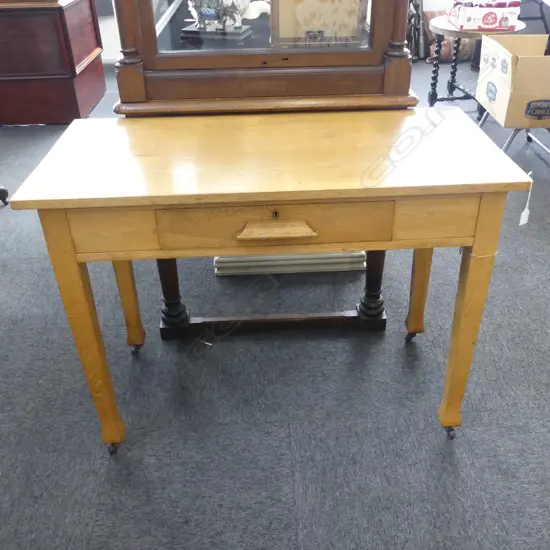 OAK DESK w. 1 DRAWER 1070x530x790mm