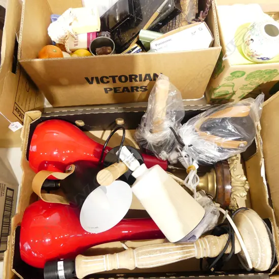 3 LAMPS + 2 PRS LIGHT FITTINGS H.430mm