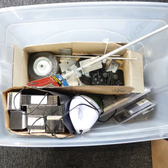 BOX HARD WARE for building kid's trolley + Walker & Hall empty cutlery boxes etc