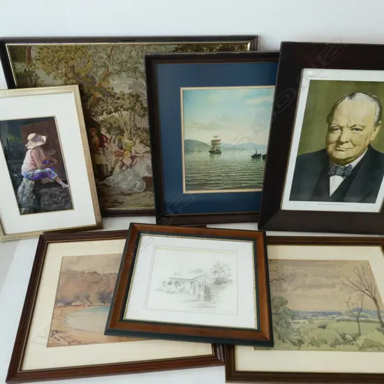 ASST. ARTWORKS INCL. 2 G. NELSON WCs ETC