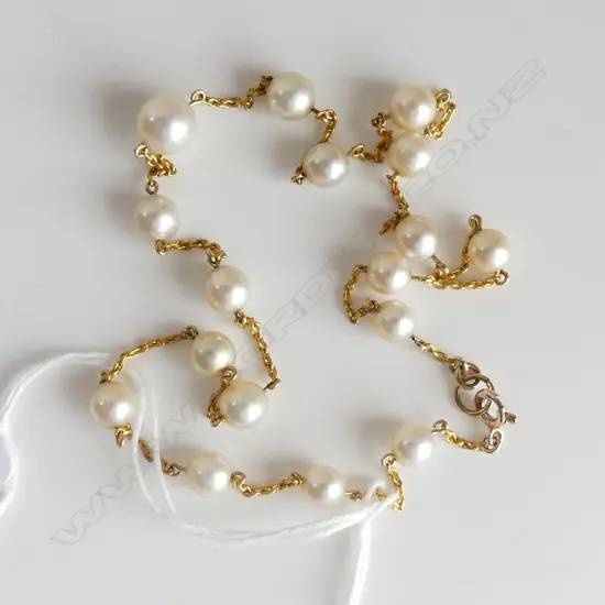 9CT PEARL NECKLACE 10.0 GR L.410mm