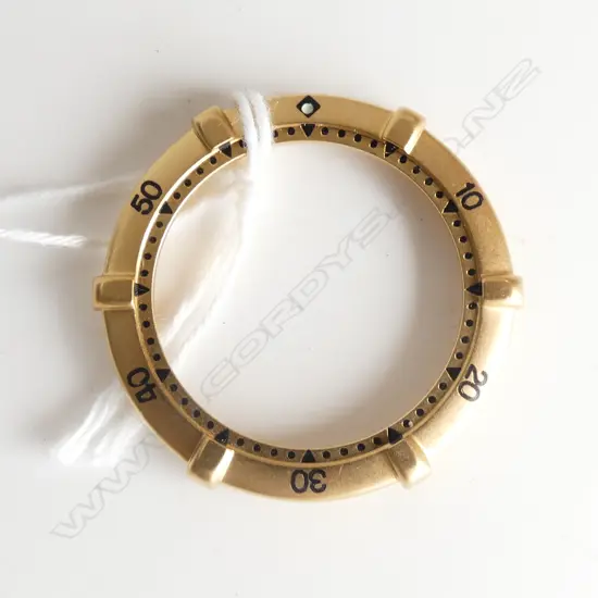 GOLD? TAG HEUER WRIST WATCH BEZEL 32mm dia - NEW & GENUINE testing as 18ct but probably gold plate